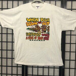 Vintage Bahamas T shirt Tee White XL Rats Offensive Funny Dark Humor Jerzees PP